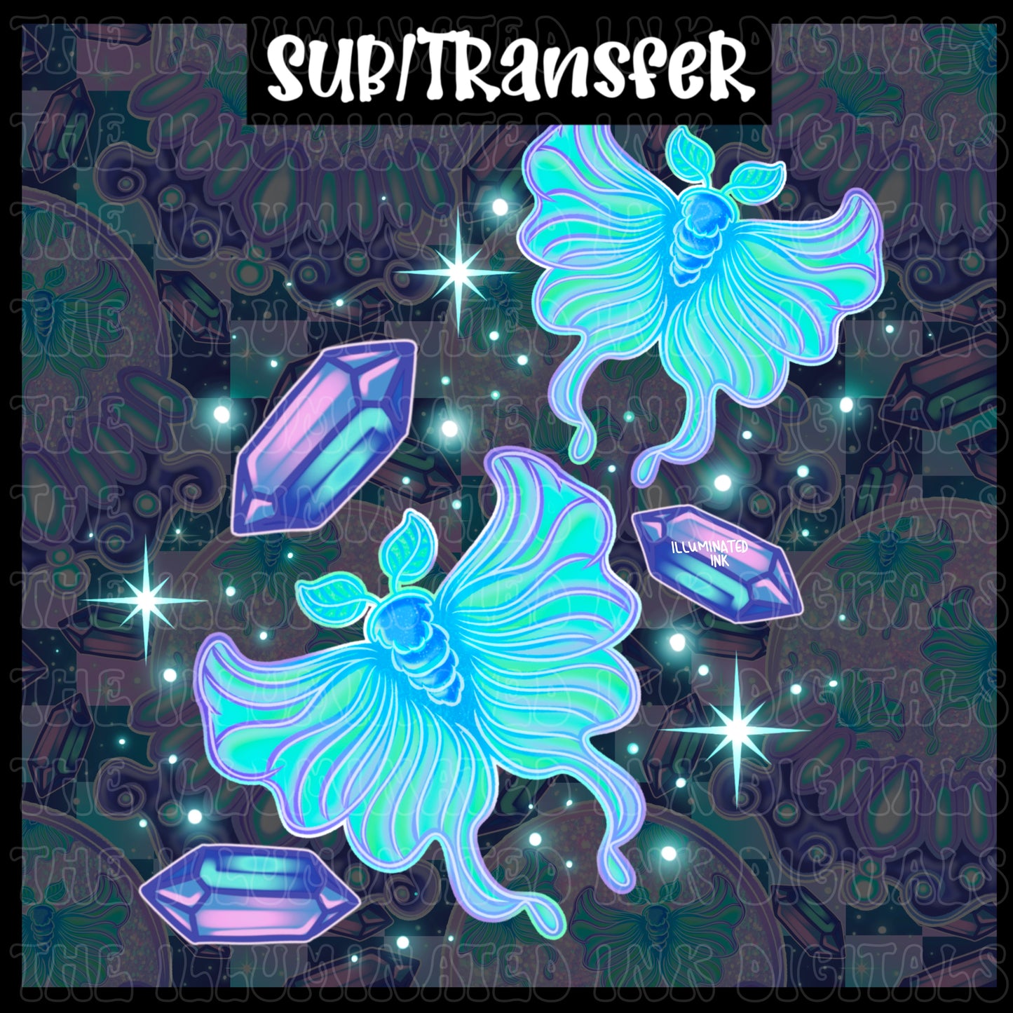 Pastel Crystal Moths