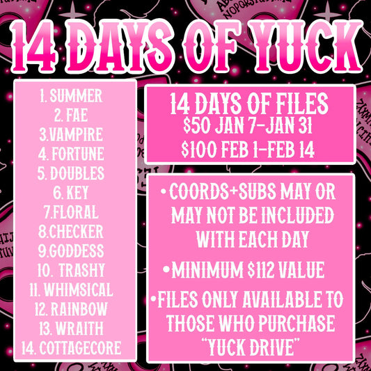 14 days of Yuck