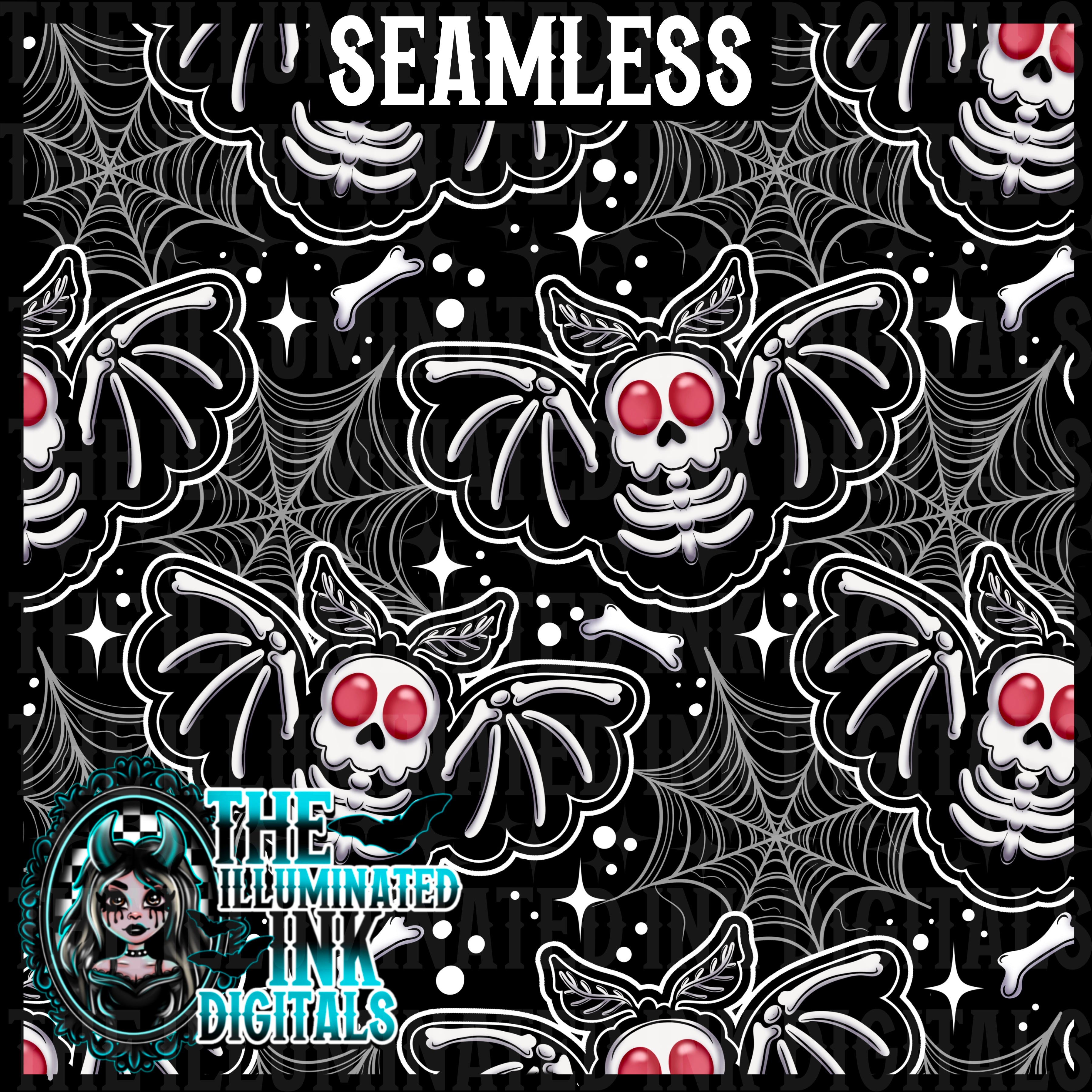Skelly Mothman – The Illuminated Ink Digitals
