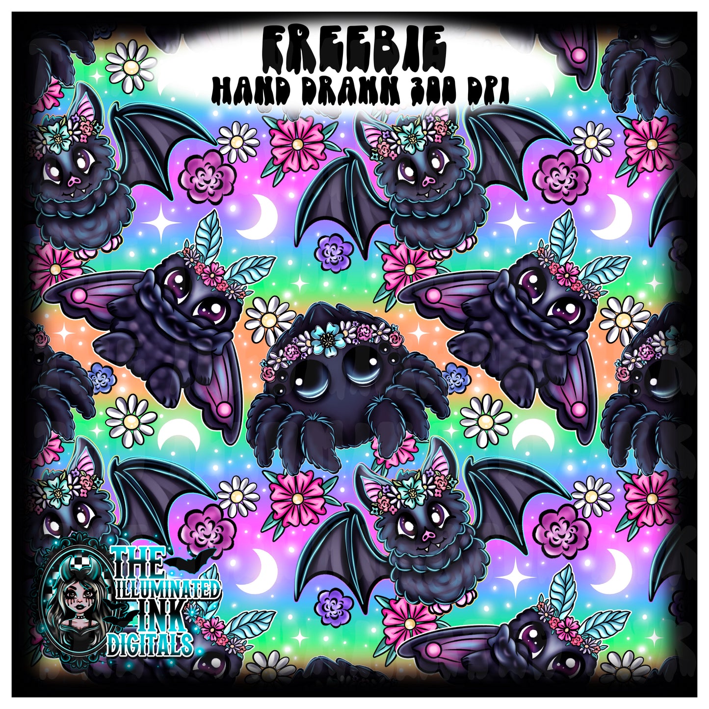 Floral Creatures Rainbow
