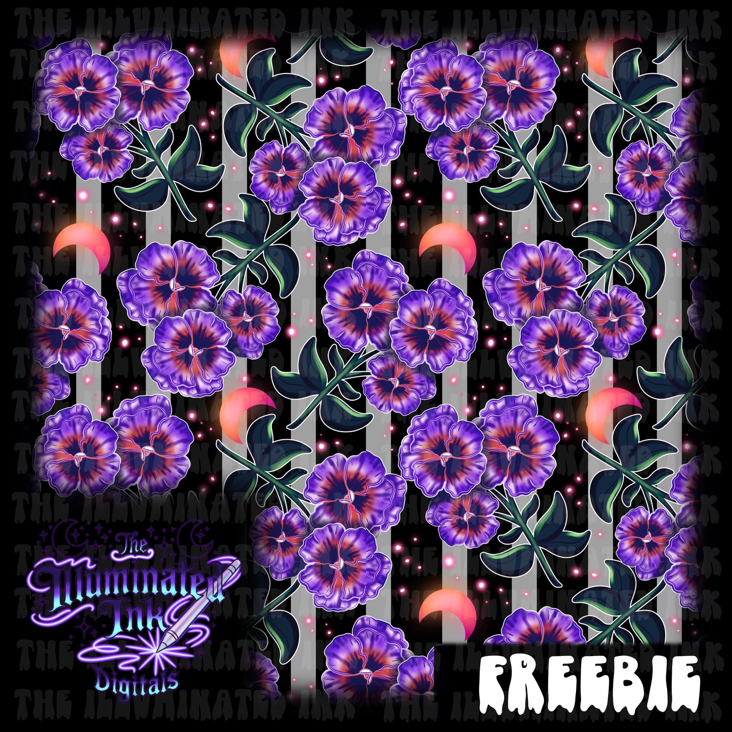 Purple Pansies